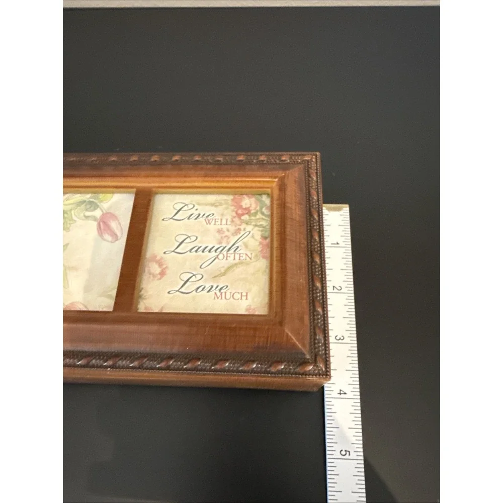Cottage Garden Sankyo Jewelry Music Box & Photo‎ Frame What a Wonderful World